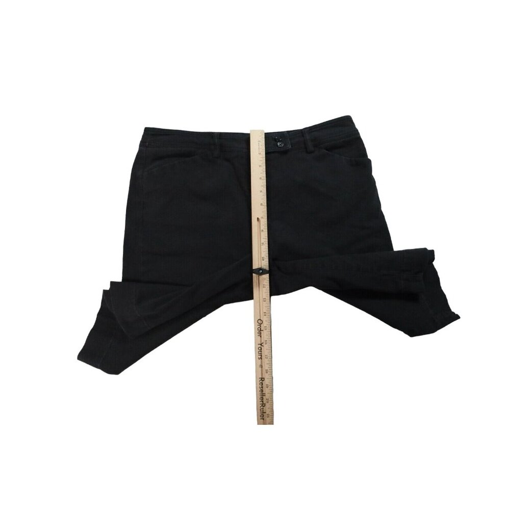 JONES NEW YORK SPORT Shorts Women's Slash Pocket Flat Front Bermudas Black 12 - Picture 4 of 11